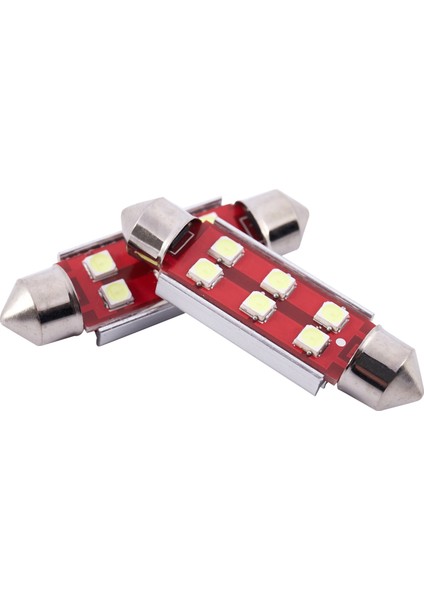Süper Parlak Hatasız 6-Smd 3030 Yonga Seti 41MM Lambalar(4'lü Paket) (Yurt Dışından)