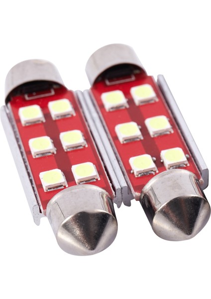 Süper Parlak Hatasız 6-Smd 3030 Yonga Seti 41MM Lambalar(4'lü Paket) (Yurt Dışından)