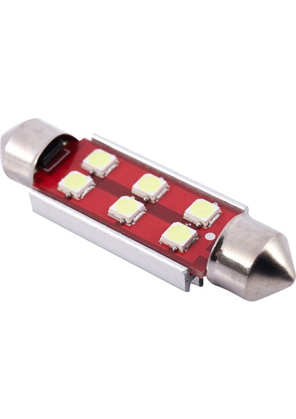 Süper Parlak Hatasız 6-Smd 3030 Yonga Seti 41MM Lambalar(4'lü Paket) (Yurt Dışından)