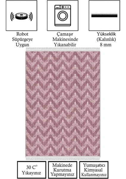 Kaymaz Taban, Makinada Yıkanabilir, Dijital Baskılı, Modern Halı