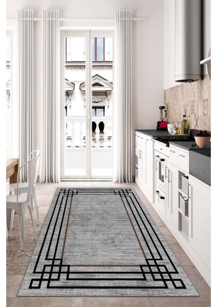 Dijital Baskı Kaymaz Tabanlı Yıkanabilir Salon Halısı Mutfak Halısı Koridor Halısı