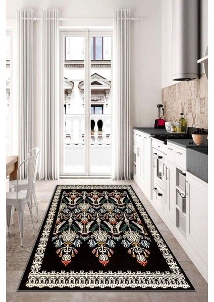 Dijital Baskı Kaymaz Tabanlı Yıkanabilir Salon Halısı Mutfak Halısı Koridor Halısı