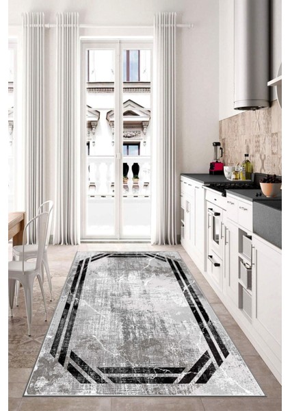 Dijital Baskı Kaymaz Tabanlı Yıkanabilir Salon Halısı Mutfak Halısı Koridor Halısı