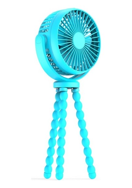 Bebek Arabası Ahtapot Elde Taşınabilir USB Şarj Edilebilir Mini Fan (Yurt Dışından)