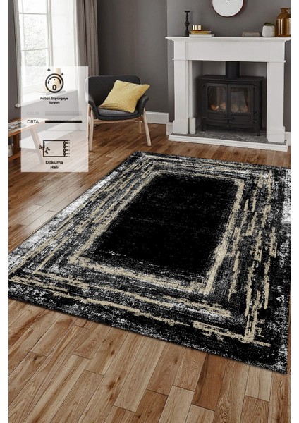 Kaymaz Taban, Makinada Yıkanabilir, Dijital Baskılı, Modern Halı
