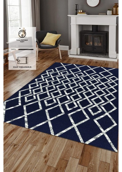 Kaymaz Taban, Makinada Yıkanabilir, Dijital Baskılı, Modern Halı