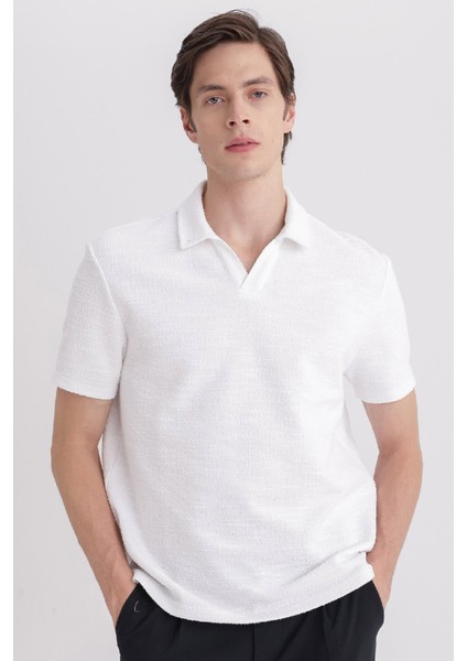 Regular Fit Basic Düz Kısa Kollu Polo Tişört B6533AX24SP