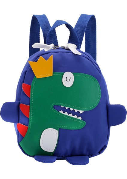 Sevimli Çocuklar Anaokulu Okul Çantası 3D Karikatür Dinozor Mini Sırt Çantası Yeni Erkek Bebek Kız Okul Çantası Mavi (Yurt Dışından)