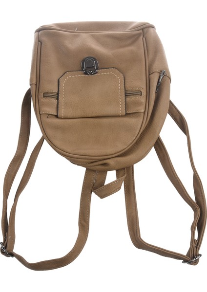 Yeni Küçük Sırt Çantası Düz Renk Rahat Gelgit Kadın Çantası Büyük Kapasiteli Mini Çanta Kadın Kilit Toka Sırt Çantası (Yurt Dışından) fiyatları