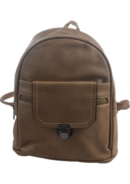 Yeni Küçük Sırt Çantası Düz Renk Rahat Gelgit Kadın Çantası Büyük Kapasiteli Mini Çanta Kadın Kilit Toka Sırt Çantası (Yurt Dışından) indirimleri