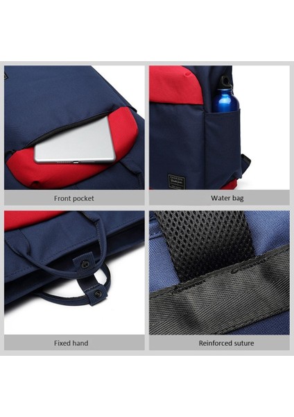 Moda Rahat Sırt Çantası Uni Trend Erkekler ve Kadınlar Sırt Çantası Basit Günlük Çanta Çok Fonksiyonlu Büyük Kapasiteli Çanta Hafif Siyah (Yurt Dışından) indirimleri