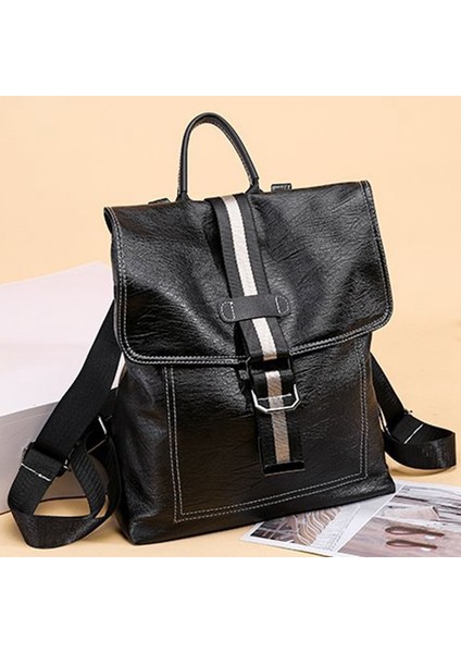 Moda Çok Fonksiyonlu Bayan Sırt Çantası Vintage Büyük Kapasiteli Sırt Çantası Sırt Çantaları Kahverengi (Yurt Dışından) modelleri