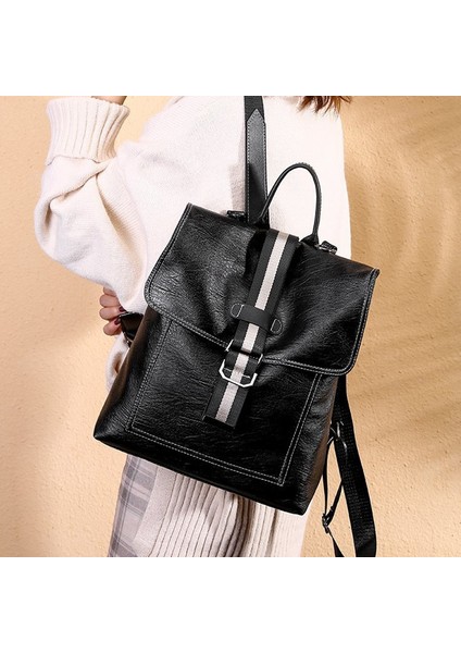 Moda Çok Fonksiyonlu Bayan Sırt Çantası Vintage Büyük Kapasiteli Sırt Çantası Sırt Çantaları Kahverengi (Yurt Dışından) fırsatları