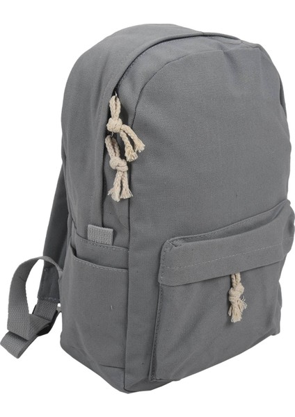 Düz Renk Kanvas Omuz Çantası Koleji Rüzgar Öğrenci Çantası Çocuk Sırt Çantası Kız Gri (Yurt Dışından) indirimleri