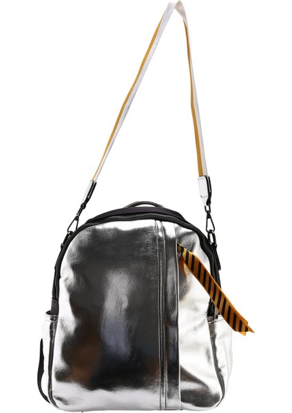 Hip-Hop Moda Gümüş Yansıtıcı Kadın Kişilik Trend Sırt Çantası Omuz Çantası (Yurt Dışından)