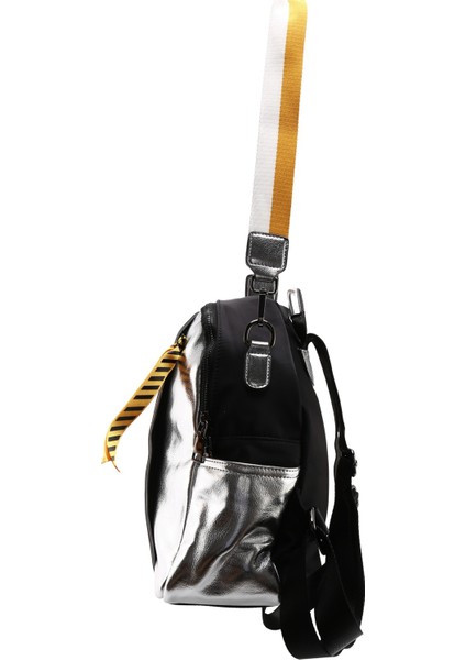 Hip-Hop Moda Gümüş Yansıtıcı Kadın Kişilik Trend Sırt Çantası Omuz Çantası (Yurt Dışından) modelleri