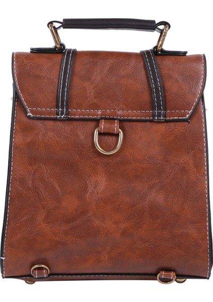 Moda Retro Kadın Çantası Koleji Rüzgar Sırt Çantası Vintage Kalıplaşmış Ingiliz Rüzgar Postacı Küçük Sırt Çantası (Yurt Dışından) modelleri