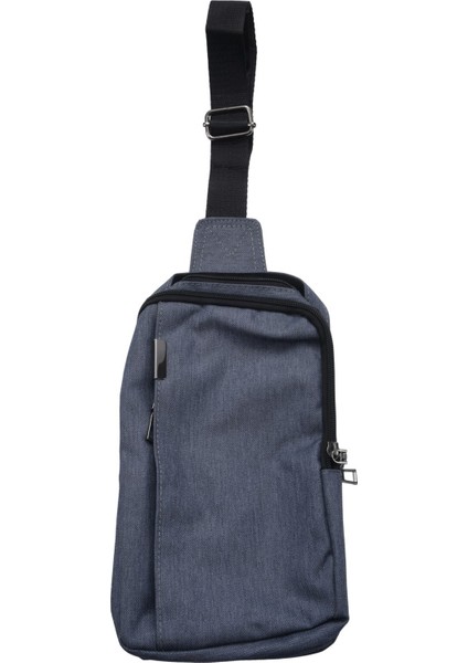 Naylon Göğüs Çantası Erkek Çantası Messenger Çanta Çok Fonksiyonlu Messenger Moda Açık Göğüs Çantası Koyu Gri (Yurt Dışından)
