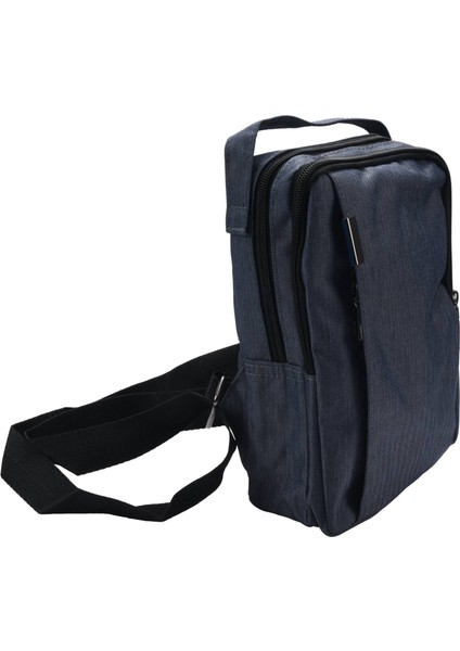 Naylon Göğüs Çantası Erkek Çantası Messenger Çanta Çok Fonksiyonlu Messenger Moda Açık Göğüs Çantası Koyu Gri (Yurt Dışından)