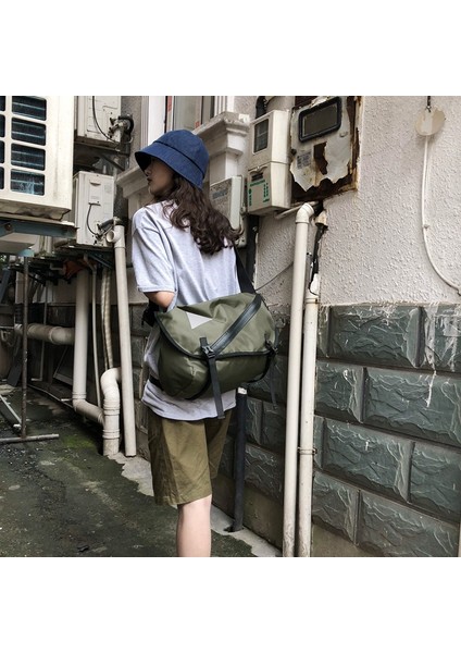 Sokak Harajuku Gelgit Fonksiyonu Bir Omuz Ölü Sinek Rahat Takım Hip Hop Erkekler ve Kadınlar Sırt Çantası Siyah (Yurt Dışından) modelleri