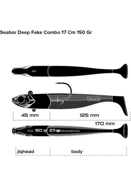 Deep Fake 17 cm 150 gr Silikon Yem modelleri