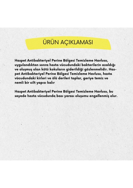 Perine Vücut Temizleme Havlusu 50'li 5'li Paket Antibakteriyel Havlu Büyük Boy fırsatları