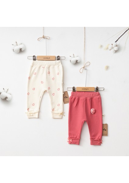 My Strawberry Girl Manşetli Pantalon (2 Li Set)