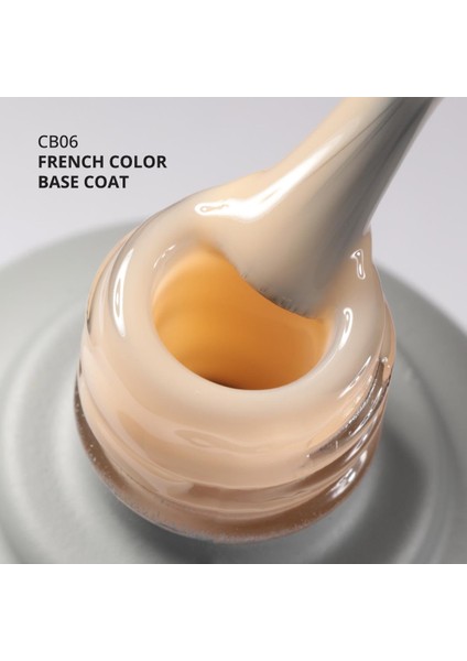 Kalıcı Oje French Color Base Coat CB06, Nude Sarı, 10 ml