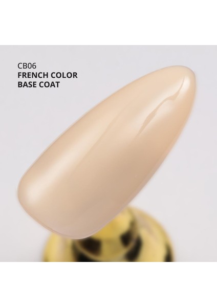 Kalıcı Oje French Color Base Coat CB06, Nude Sarı, 10 ml