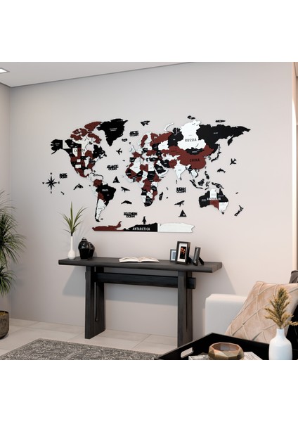 3 Boyutlu Ahşap Dünya Haritası, Ahşap Duvar Dekoru, Duvar Tablo, Gerçek Dünya Haritası,dünya Haritası