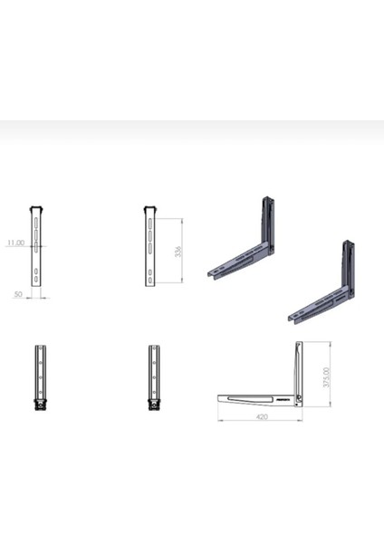 Klima Konsolu Vidalı 40 cm fiyatları
