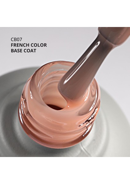 Kalıcı Oje French Color Base Coat CB07, Açık Bronz, 10 ml