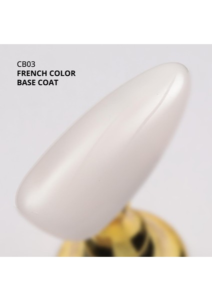 Kalıcı Oje French Color Base Coat CB03, Rakı Beyazı, 10 ml
