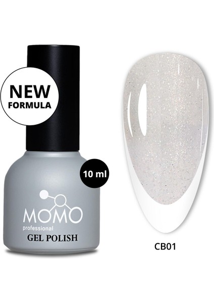 Kalıcı Oje French Color Base Coat CB01, Işıltılı Rakı Beyazı, 10 ml