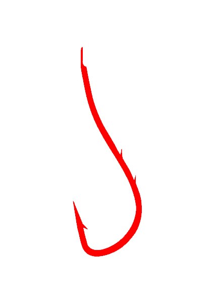 Ryusen Two Sliced 2904 Kırmızı Olta Iğnesi