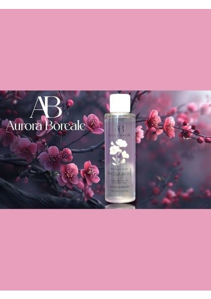 Mklshop Aurora Boreale Beyaz Çiçek Aromalı Masaj Yağı 150 ml