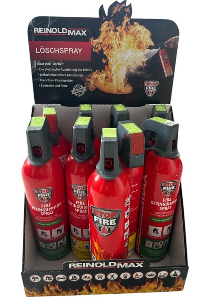 Ayes Yangın Reinold Max 044023 Portatif Yangın Söndürme Tüpü 750ML