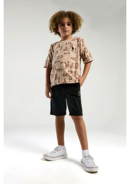 Erkek Çocuk Krem Bermuda Takım fırsatları