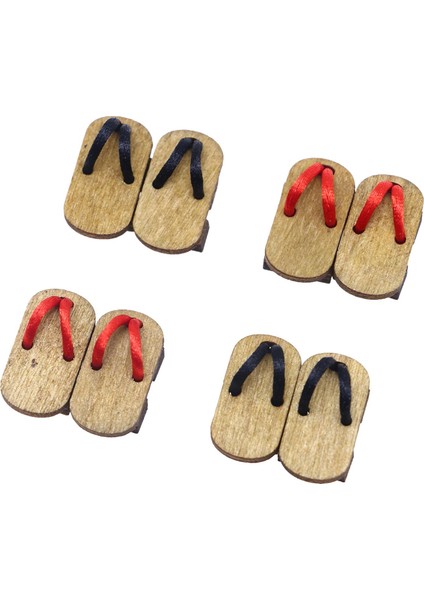 4 1:12 Terlikleri Japon Mini Kimono Terlikleri Için (Yurt Dışından)