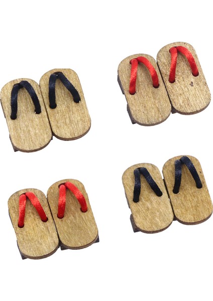 4 1:12 Terlikleri Japon Mini Kimono Terlikleri Için (Yurt Dışından)