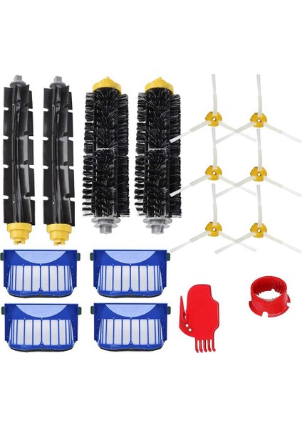 600 Serisi 630 650 Robot Süpürge Aksesuarları Için Yedek Ana Fırça Yan Fırçalar Hepa Filtrer (Yurt Dışından)