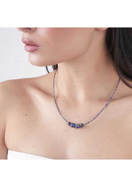 Mira - Lapis Lazuli Doğal Taş Kolye