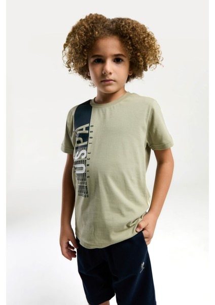 Erkek Çocuk Yeşil Bermuda Takım