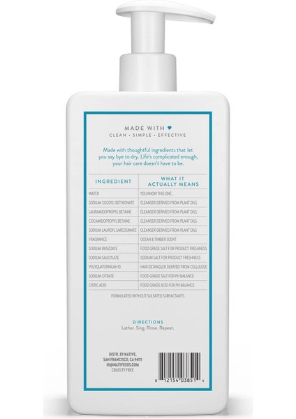Ocean & Timber Ne mlendirici Şampuan 487 ml