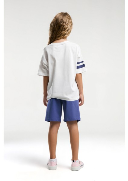 Kız Çocuk Beyaz Bermuda Takım indirimleri