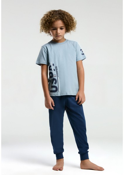 Erkek Çocuk Yeşil Kısa Kol Pijama Takım modelleri