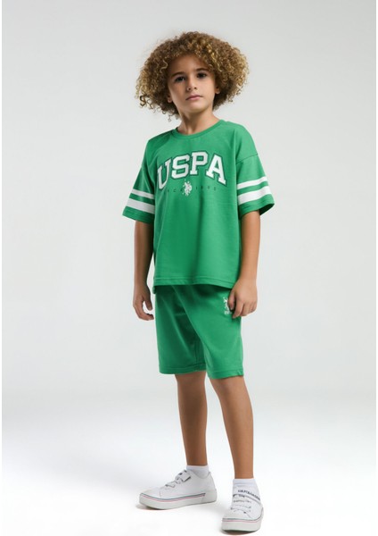 Erkek Çocuk Yeşil Bermuda Takım