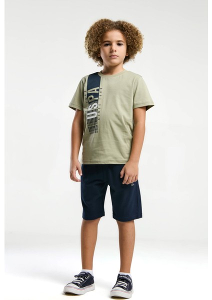 Erkek Çocuk Yeşil Bermuda Takım modelleri
