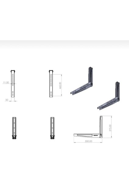 Klima Konsolu Vidalı 60 cm