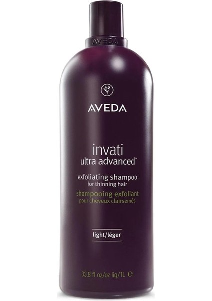 Invati Ultra Advanced Dökülme Şampuan Hafif Doku 1000ML